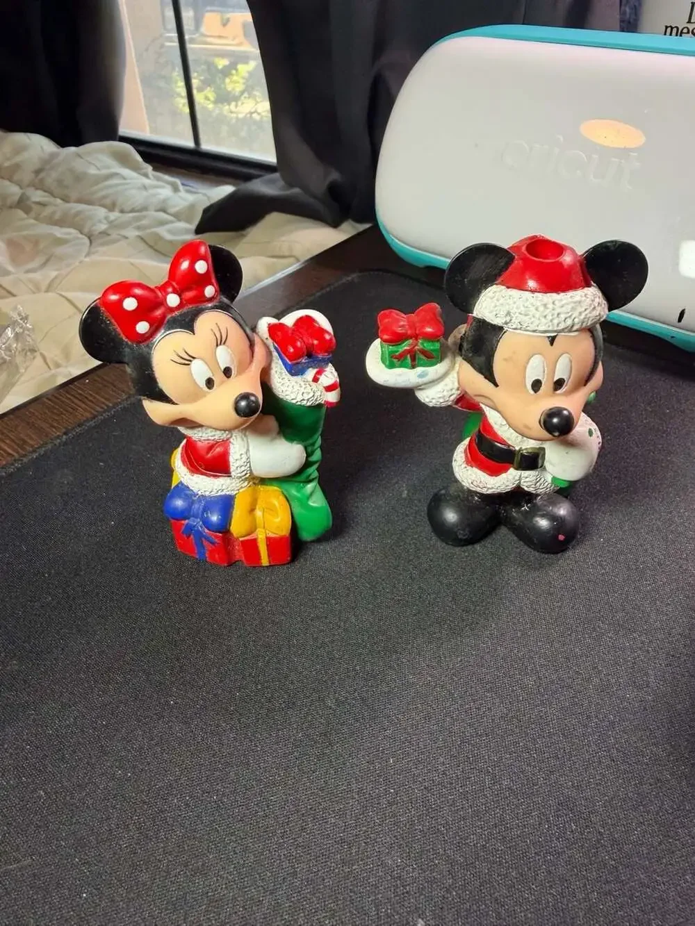 Vintage 1998 Disney Mickey and Minnie Mouse Rubber Christmas Light Covers